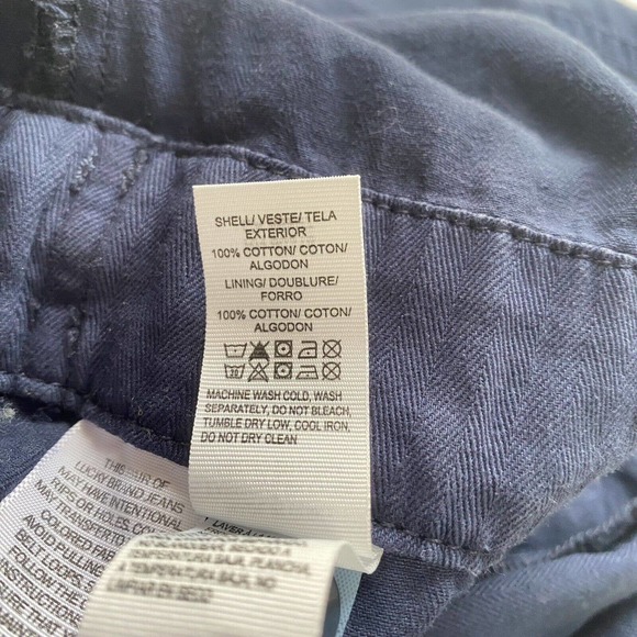 Lucky Brand Coverallls Womens Small Tie Front Boiler Suit Jumpsuit Navy Blue NEW - Picture 14 of 16